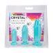 Набір анальних пробок Doc Johnson Crystal Jellies - Anal Starter Kit Teal (м'ятий та без вставки!!!) SX4427-R фото 5