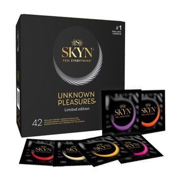 Безлатексні преміум-презервативи SKYN Unknown Pleasures 42 шт, 6 різних видів (м'яте паковання!!!) SX2389-R фото