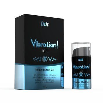 Рідкий вібратор Intt Vibration Ice (15 мл) (м'яте паковання!!!) SO2920-R фото