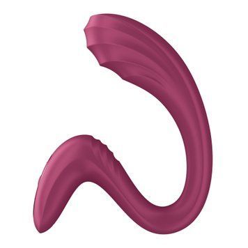 Вагінально-кліторальний вібратор Satisfyer G for Goddess 3 Wine Red (м'яте паковання!!!) SX3831-R фото