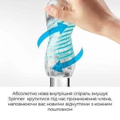 Мастурбатор Tenga Spinner 03 Shell з пружною стимулювальною спіраллю всередині SO2748 фото