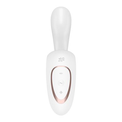 Вагінально-кліторальний вібратор Satisfyer G for Goddess 1 White, 2 мотори SX0576 фото