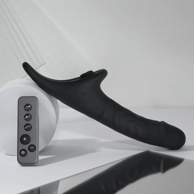 Вібронасадка для страпону з вакуумною стимуляцією Strap-On-Me Multi Orgasm Realistic Dildo XL Black SX4039 фото