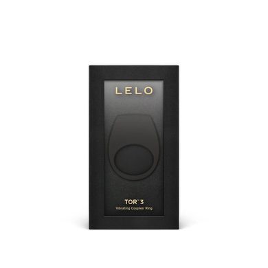 Ерекційне кільце з вібрацією LELO Tor 3 Black, керування зі смартфона SX0700 фото