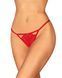 Трусики з доступом Obsessive Ingridia crotchless thong M/L, червоні SO9044 фото 1