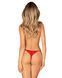 Трусики з доступом Obsessive Ingridia crotchless thong M/L, червоні SO9044 фото 7