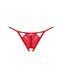 Трусики з доступом Obsessive Ingridia crotchless thong M/L, червоні SO9044 фото 3