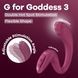 Вагінально-кліторальний вібратор Satisfyer G for Goddess 3 Wine Red (м'яте паковання!!!) SX3831-R фото 8