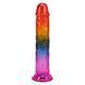 Дилдо Doc Johnson Crystal Jellies - 7.5 Inch Dong - Rainbow SX4444 фото 1