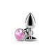 Анальна пробка NS Novelties Rear Assets - Silver - Small - Pink Gem SX4390 фото 1