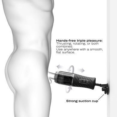 Автоматичний мастурбатор Dorcel THRUST BLOW PRO, імітація фрикцій+обертання, по 10 режимів, присоска SX3210 фото
