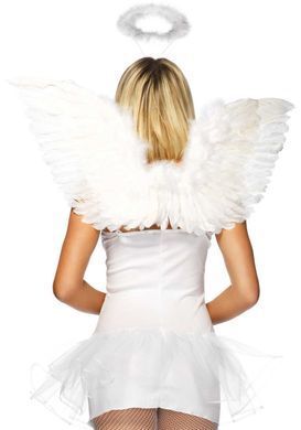 Набір аксесуарів &laquo;Ангел&raquo; Leg Avenue Angel Accessory Kit, крильця з пір&rsquo;я, німб SO7945 фото